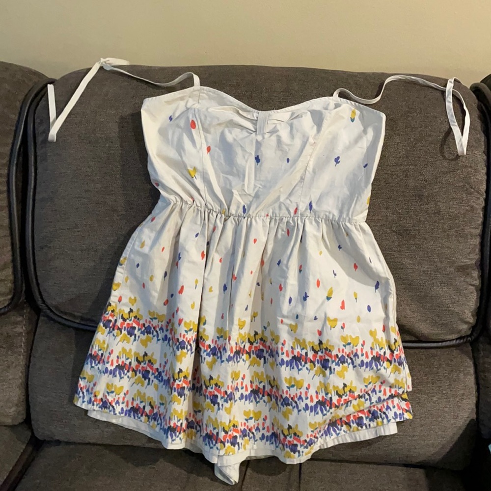 Floral halter romper